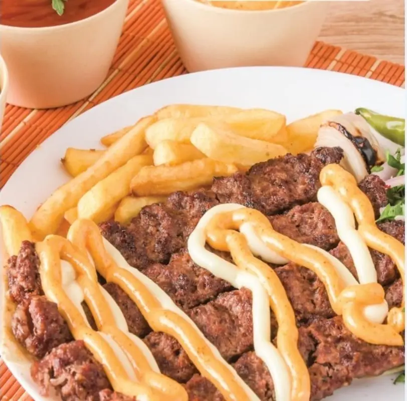 Meat Kabab Dish (3 Skewers)