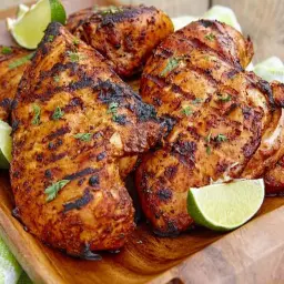 Fresh Chicken on Charcoal