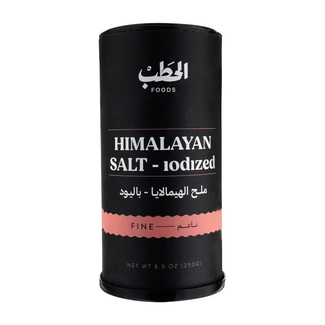 الحطب ملح هيمالايا معالج باليود 250جم-خصم 30%