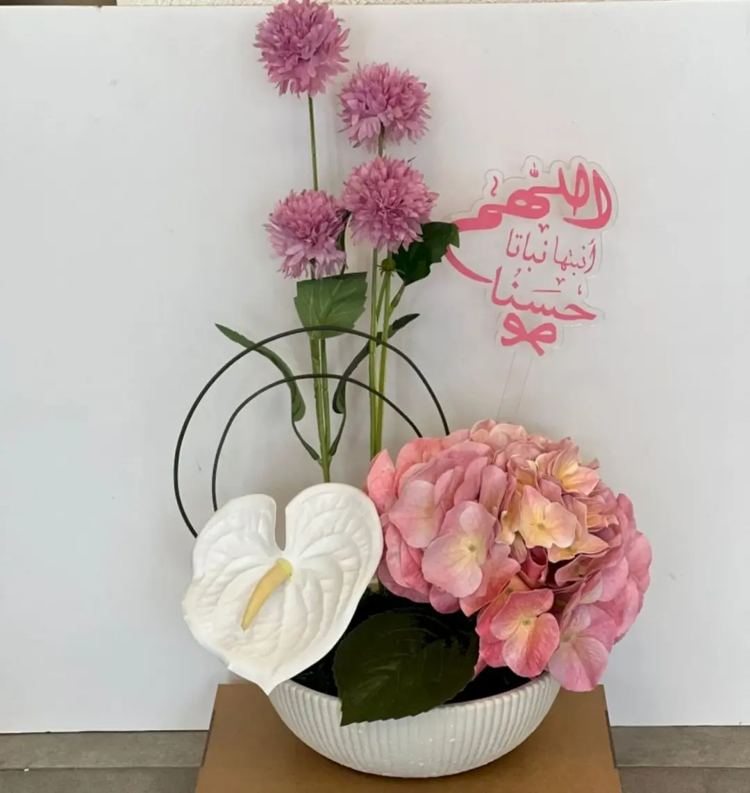 فازه ورد صناعي 9