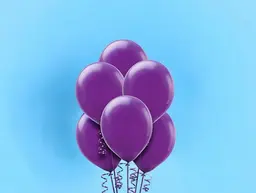 Five Purple Helium Balloons 0202