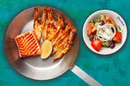 Salmon and Prawns