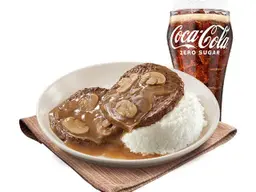 2 pcs Burgersteak Meal