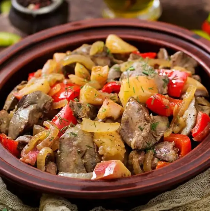 كبده مع الجبن