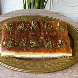 Basbousa with Cream Filling