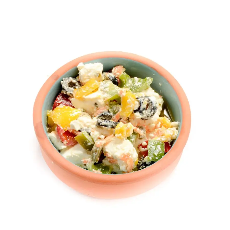 Cheese with Vegetables and Corn