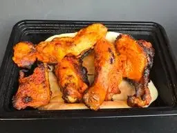 Half A Chicken Grilled On Charcoal, Hot