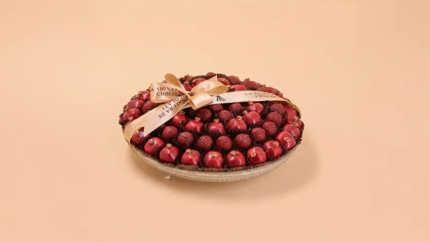 Crystal Tray Pomegranate and Raspberry 1852