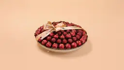 صينية كريستال رمان وتوت 1852
