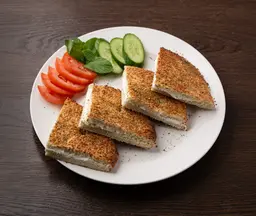 كعكة لبنة و زعتر