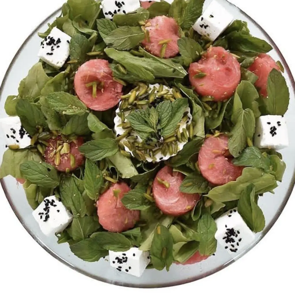 Watermelon and Cheese Salad