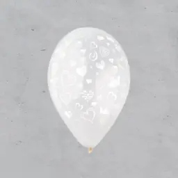 لاتيكس قلوب أبيض