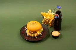 وجبة برجر لحم دبل