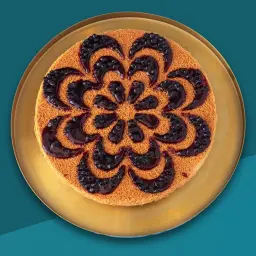 كنافة بالجبن مع التوت الأزرق نصف كيلو