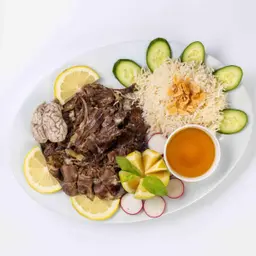 لحمة راس مع رز (صحن)