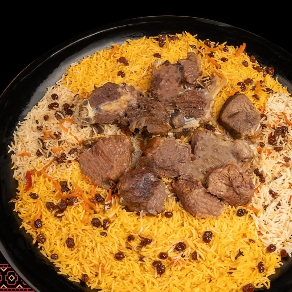 كبسة الرز كابلي لحم غنمي