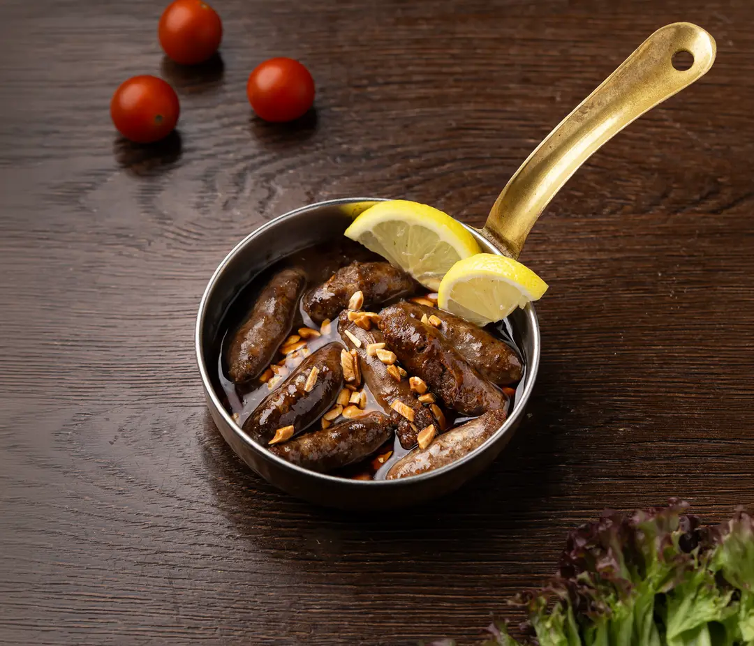 نقانق مع دبس رمان