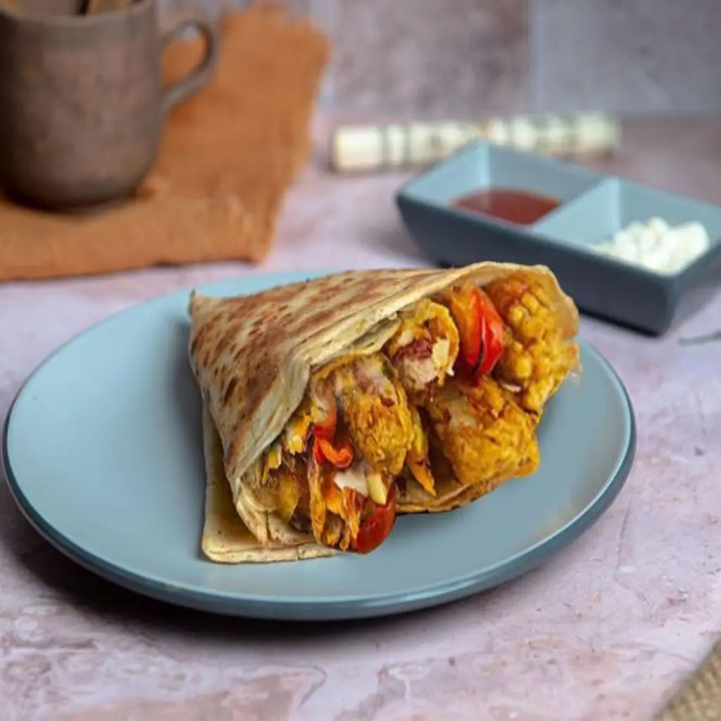 Crispy Chicken Crepe Sandwich