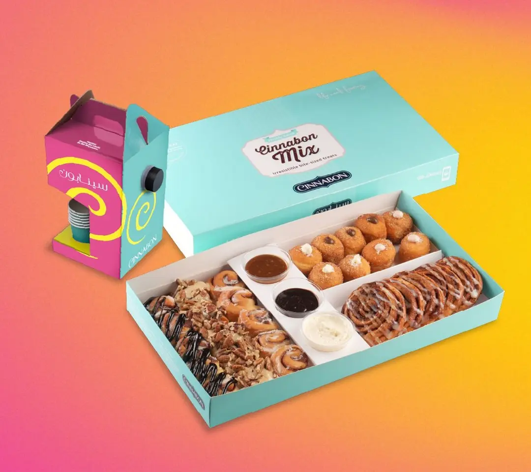 Cinnabon Mix Box + 1 LTR Saudi Coffee