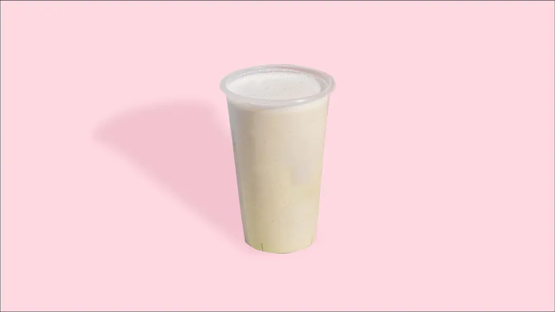 Banana raspberry protein shake
