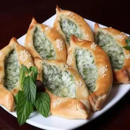 Labneh with Vegetables Mankoushe