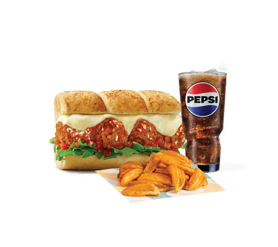 6" inch Meatball Combo