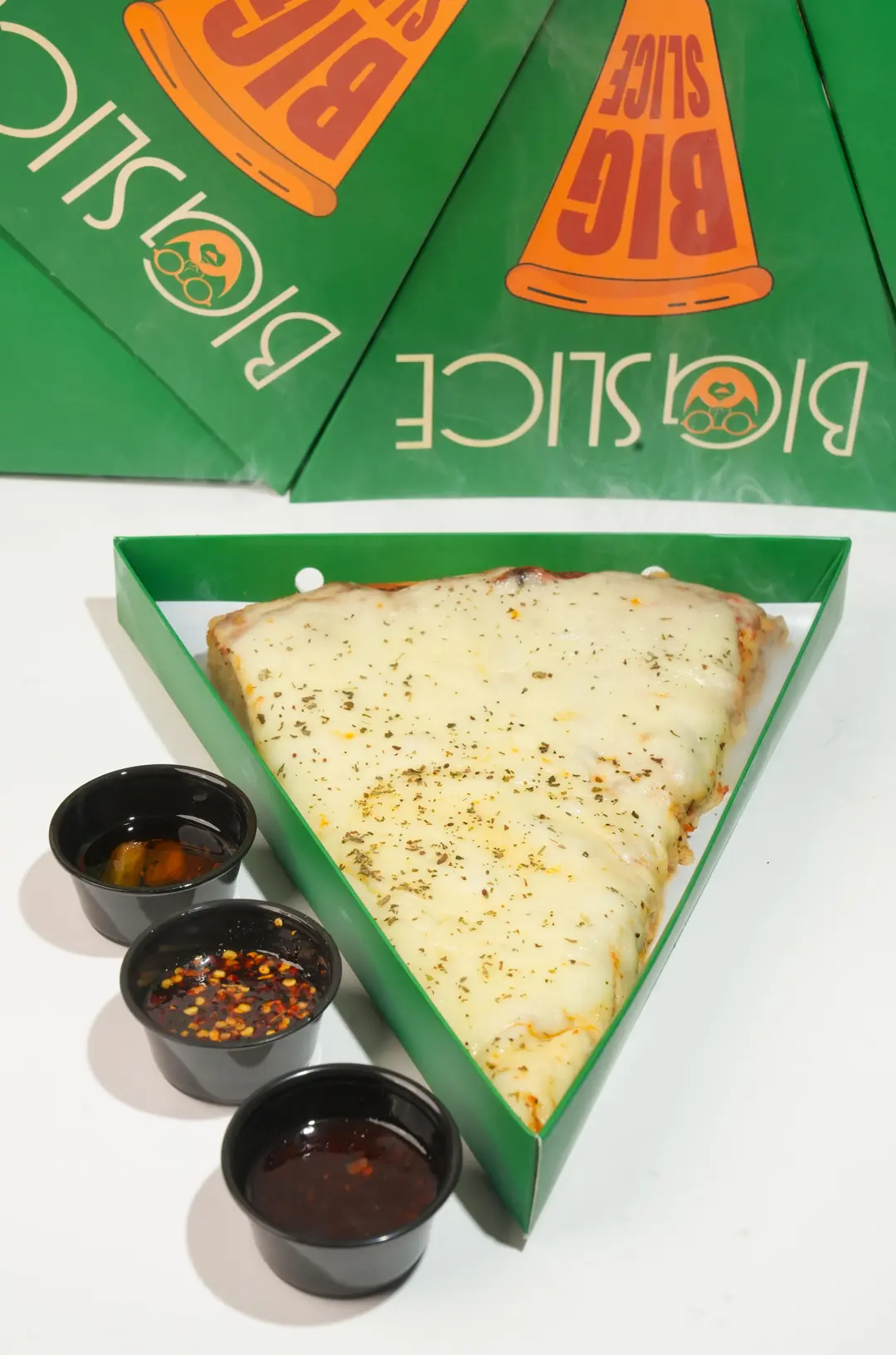 Double Cheese Margherita Pizza Slice