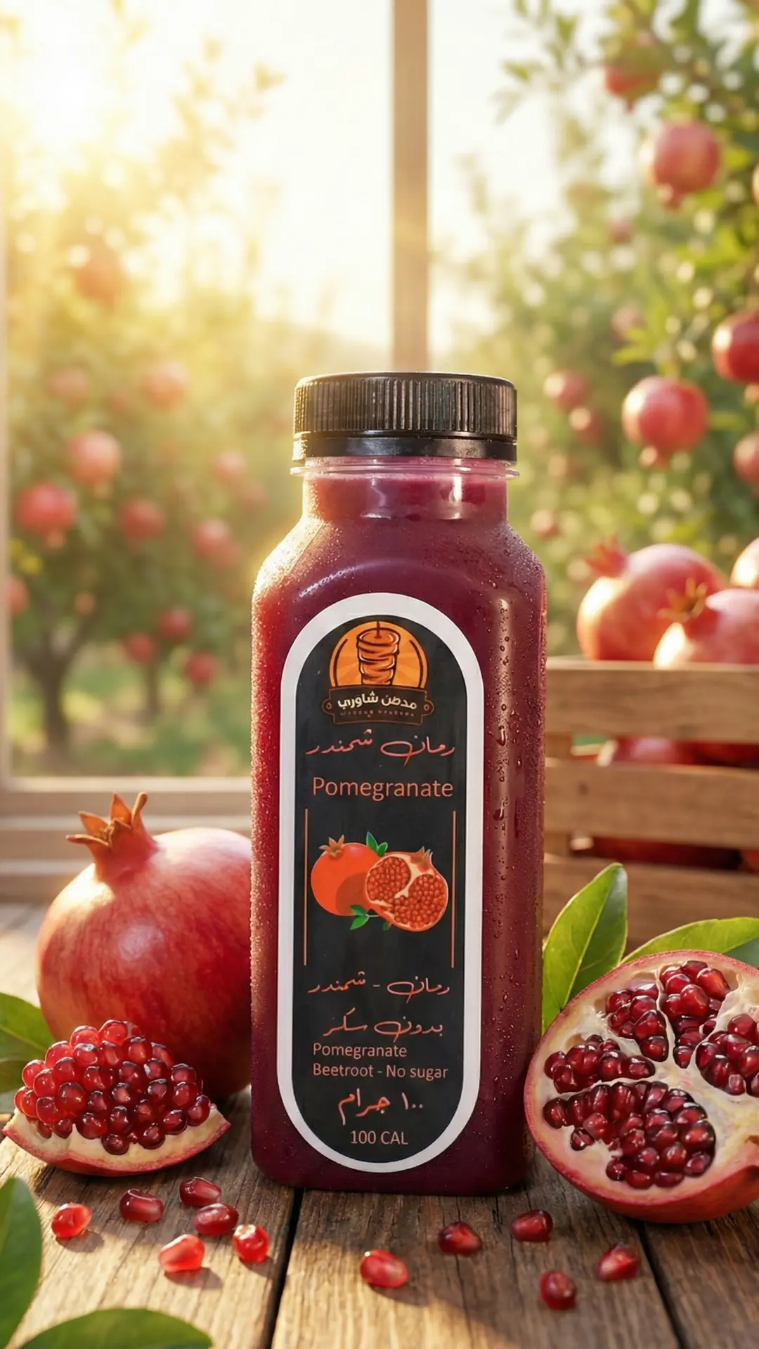 عصير رمان وشمندر