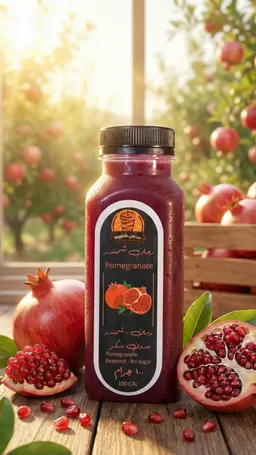 عصير رمان وشمندر
