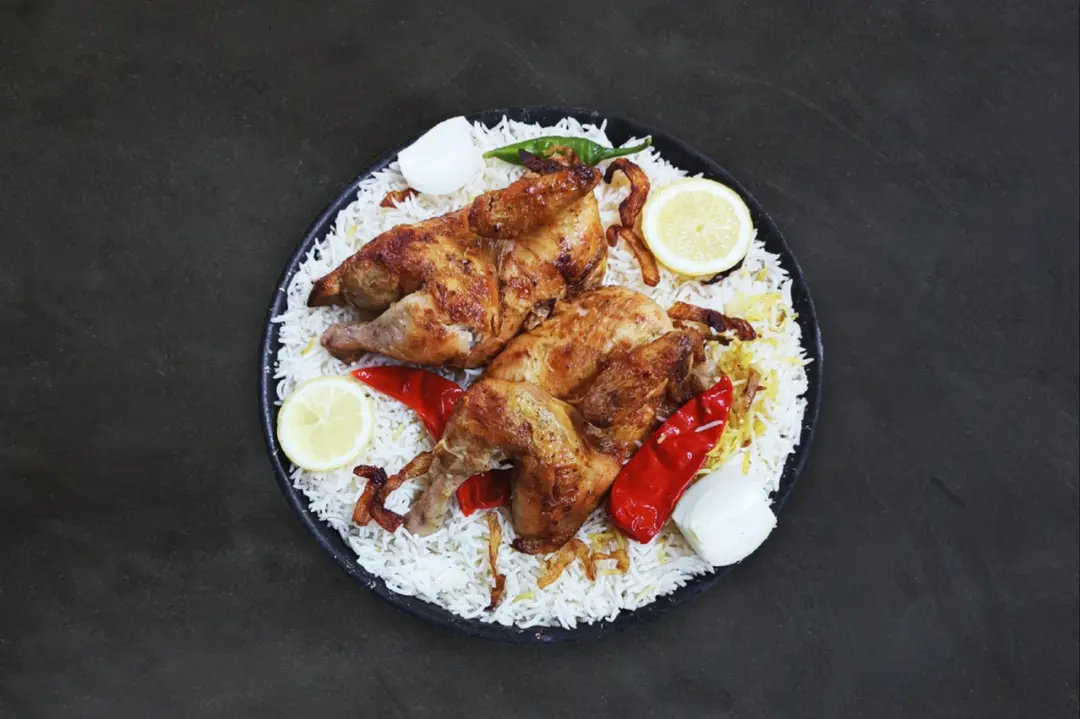 Chicken Shawaya with Plain Rice