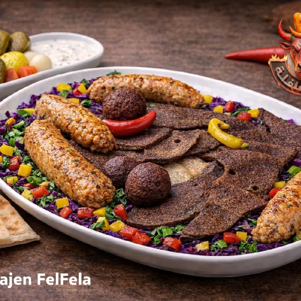 صحن سمين مشكل