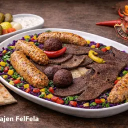 صحن سمين مشكل