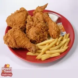 بروستد عادي مع بطاطس