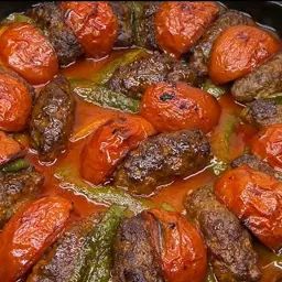 فخارة كفتة مع بندورة