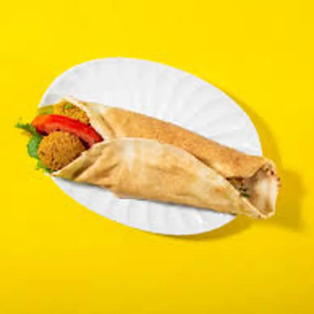Falafel Flatbread Sandwich