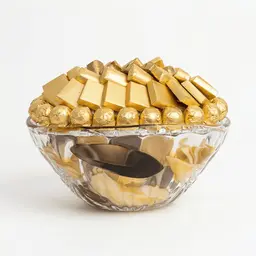 صينية زجاج عميق مموج W08