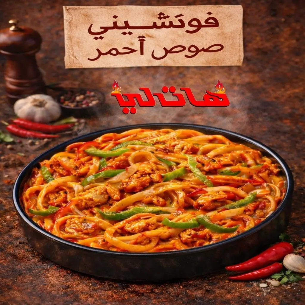 فيتوتشيني بالصوص الأحمر