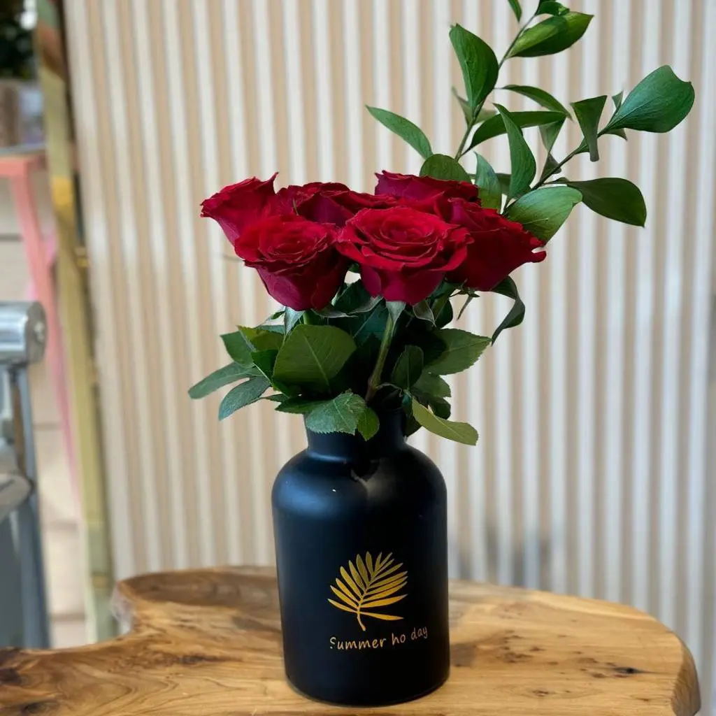 Red Rose Vase