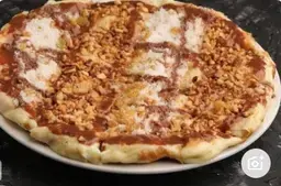 Pastry filled with Nutella and mixed nuts
