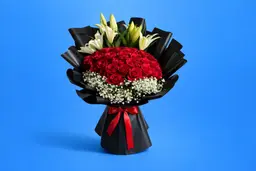 Royal Romance Roses & Lilies Bouquet 0303