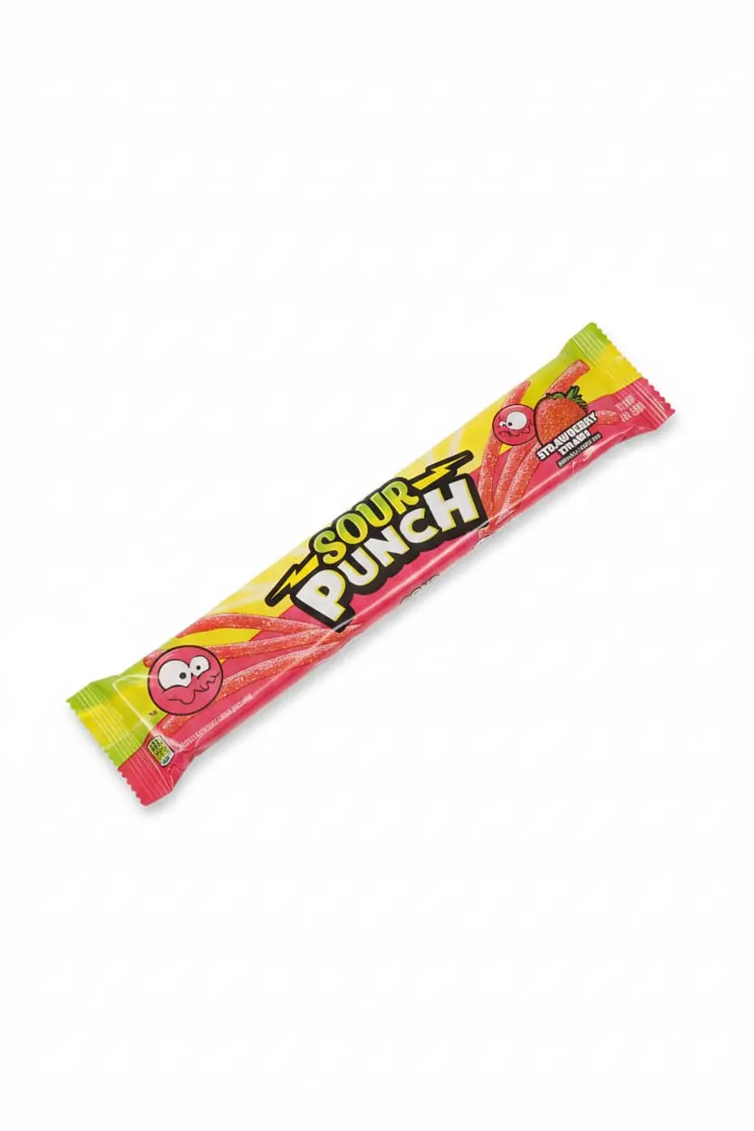 Sour Punch with strawberry flavor