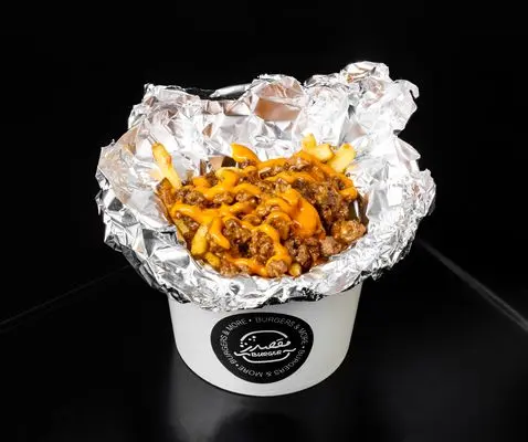 Chop cheese fries