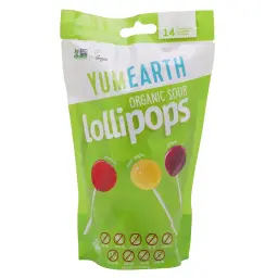 Yum Earth Organic Sour Fruit Lollipops