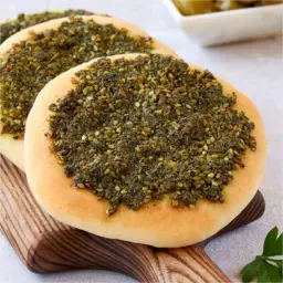 فطيرة لبنة وزعتر