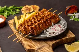 Chicken Kebab Dish With Rice