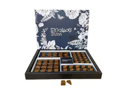 Belgian chocolate box with different flavours
