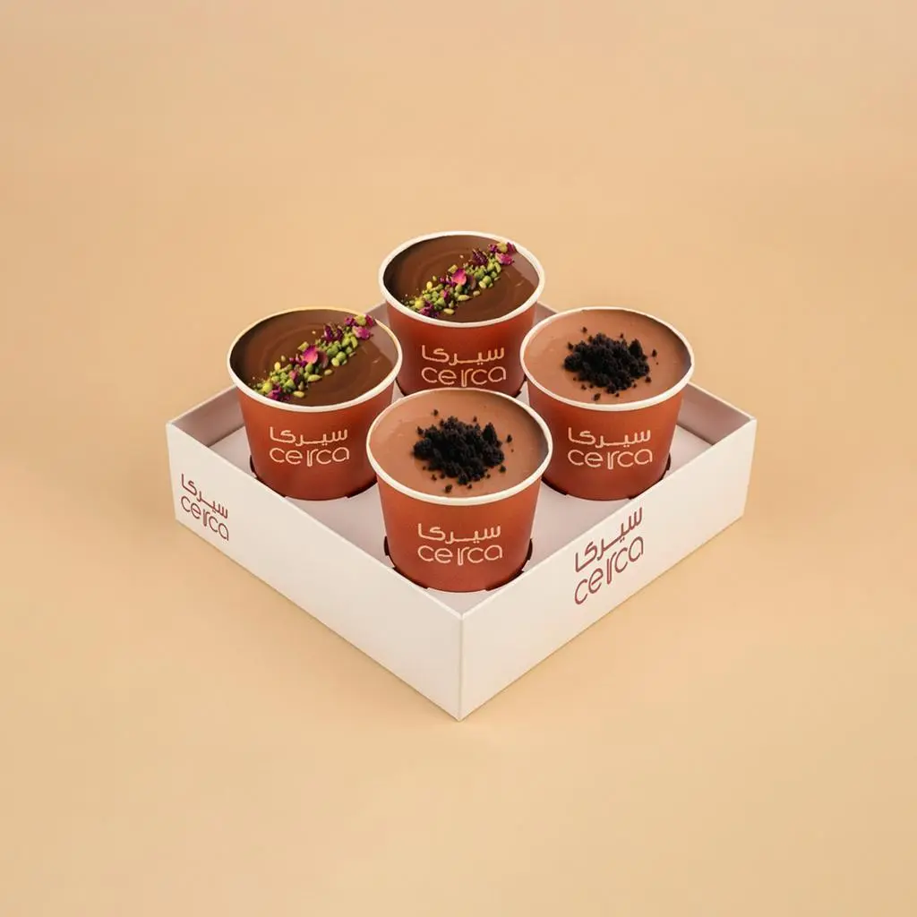 Cerca Pudding Box 4 Pieces