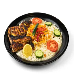 Half Coal Chicken with Rice