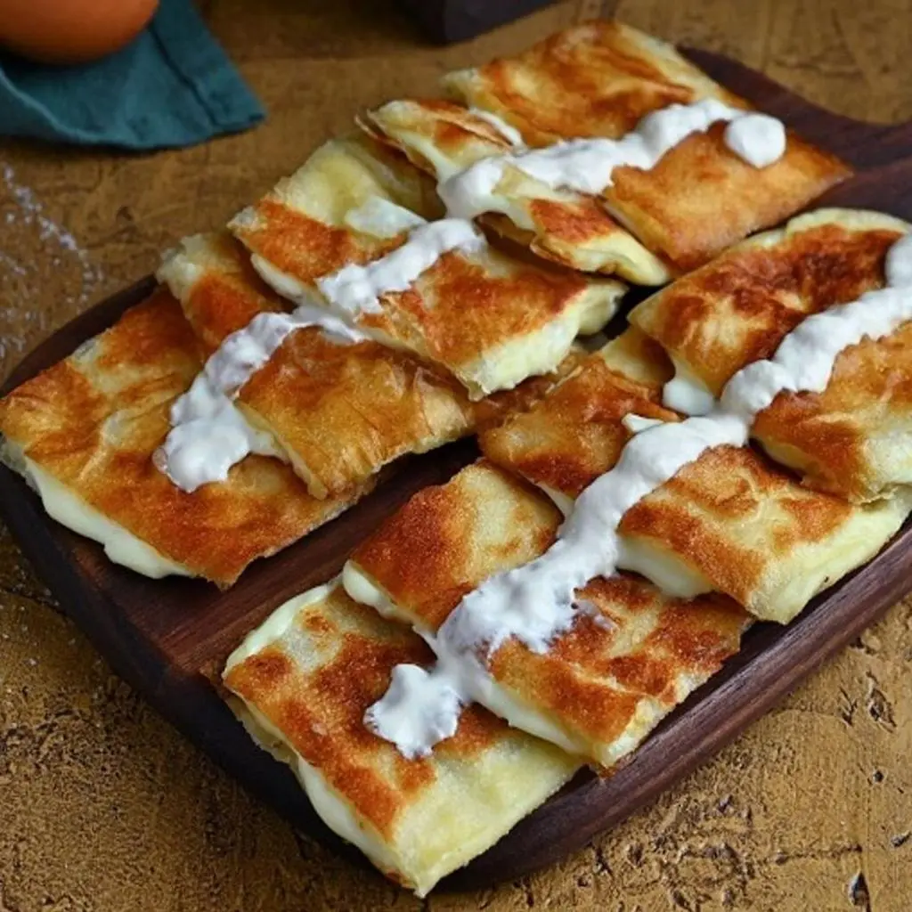 Sweet Mutabbaq with Cream