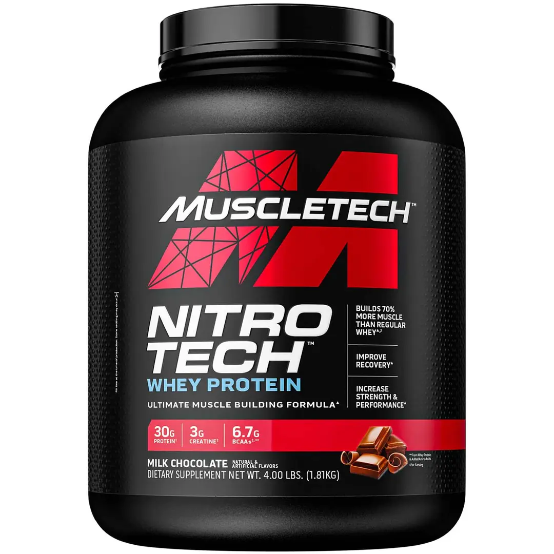 Muscletech Nitro Tech Whey Protein Milk Chocolate 4 LB